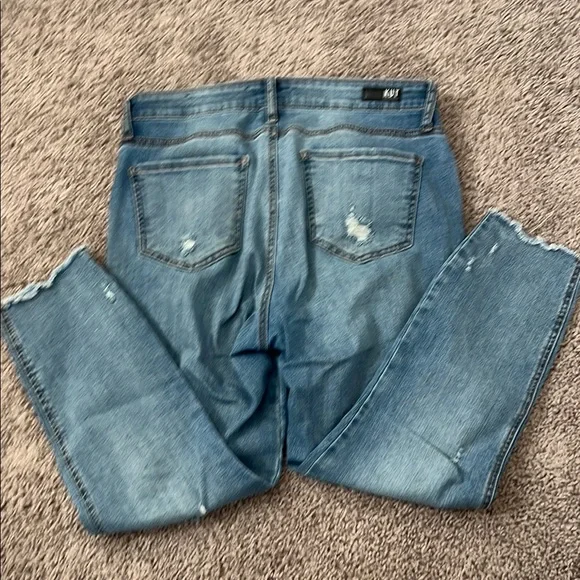 KUT From the Kloth CONNIE HIGH RISE FAB AB CROP Women's Blue Jeans - Picture 4 of 6